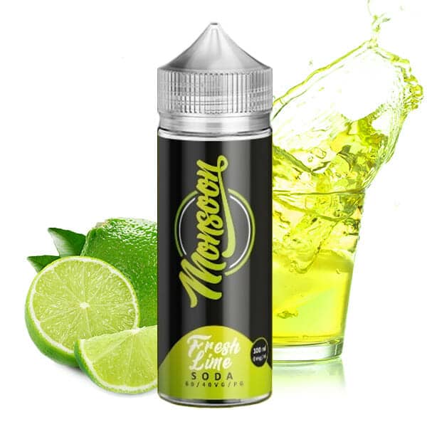 Monsoon Shortfill Liquid Fresh Lime Soda 100ml