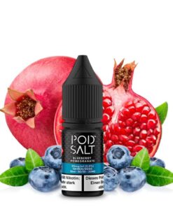 Pod Salt Nikotinsalz Liquid 20mg mit dem Geschmack nach Blaubeeren und Granatapfel