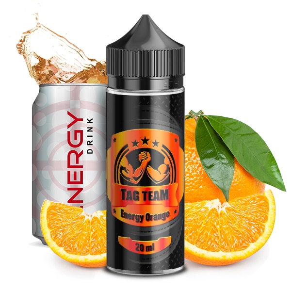 Energy Orange Aroma von Tag Team mit dem Geschmack von Energydrink mit Orange
