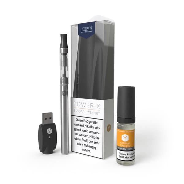 Lynden Power-X E-Zigaretten Set Lieferumfang