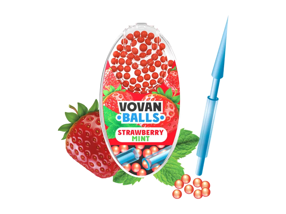 Vovan Balls Aroma Kapseln Strawberry Mint 100 Stück