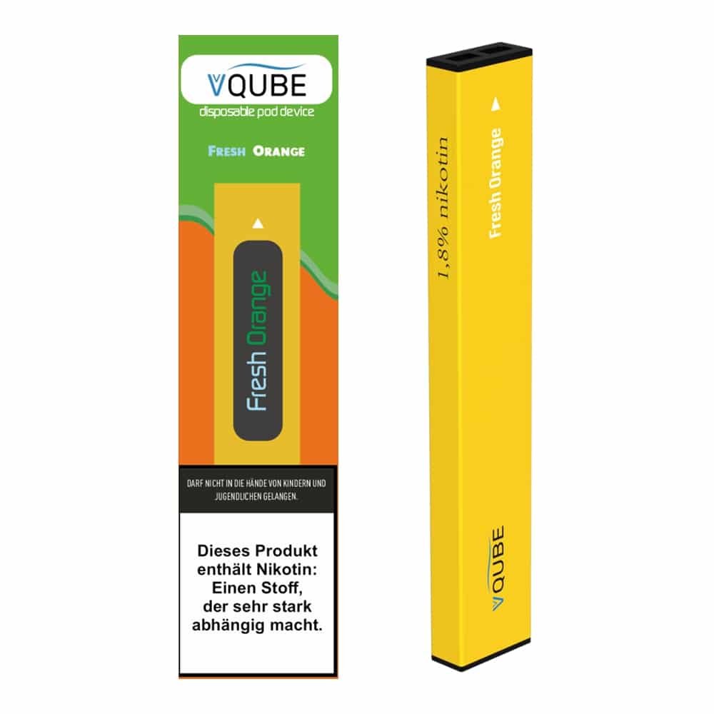 VQUBE Disposable Pod Device Hybrid Nikotin Fresh Orange