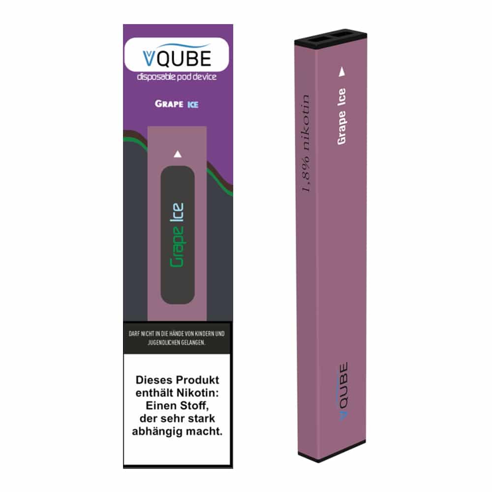 VQUBE Disposable Pod Device Hybrid Nikotin Grape Ice