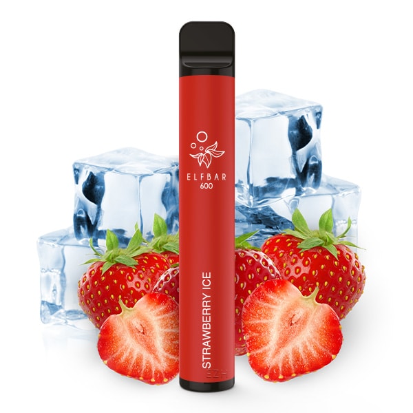 Elfbar 600 Einweg E-Zigarette mit Geschmack von Erdbeere mit Eis