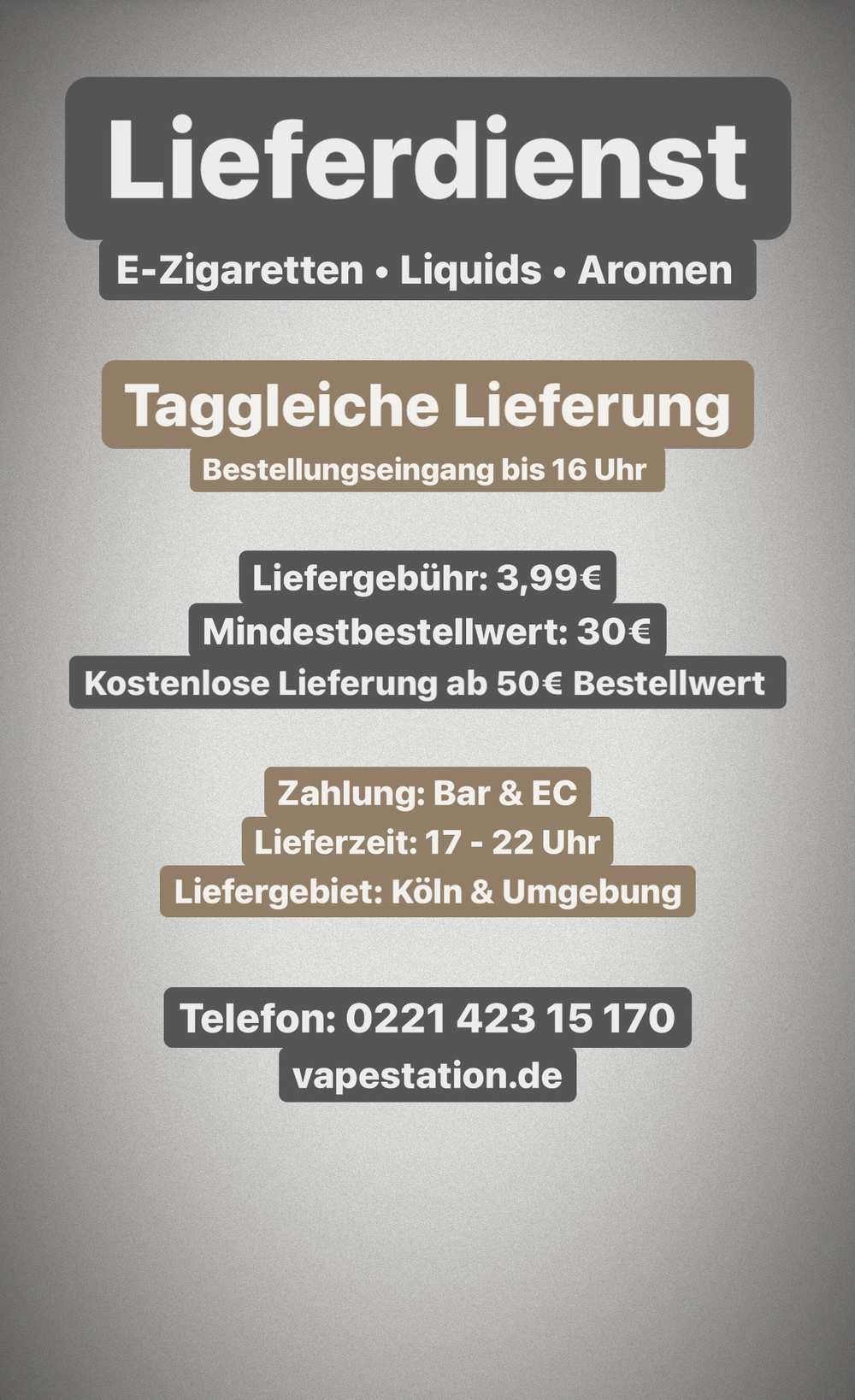 E-Zigaretten Shop Köln-Porz
