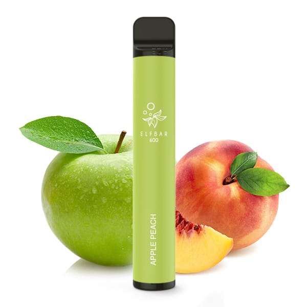 Elfbar 600 Einweg E-Zigarette mit Geschmack von Apfel mit Pfirsich