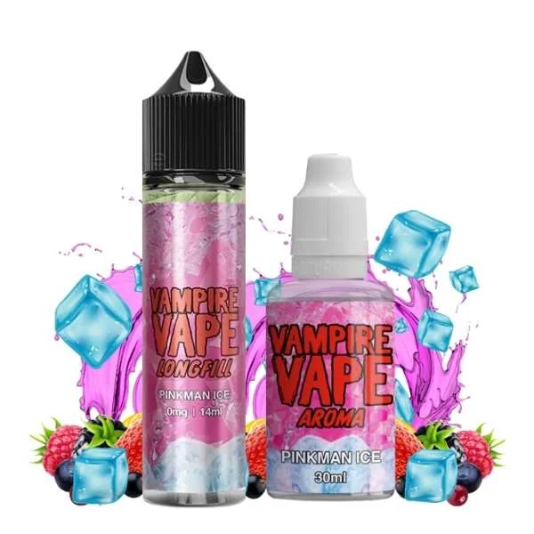 Vampire Vape Pinkman Ice Aroma zum selber mischen von E-Liquid mit dem Geschmack von roten Beeren und Eis.