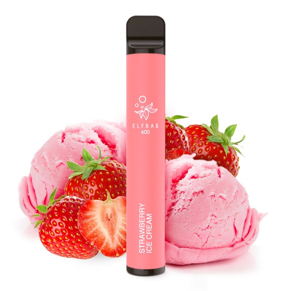 ElfBar 600 Einweg E-Zigarette Strawberry Ice Cream