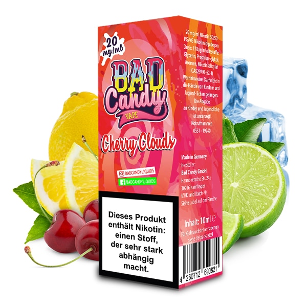 Bad Candy Nikotinsalz Liquid Cherry Clouds 10ml