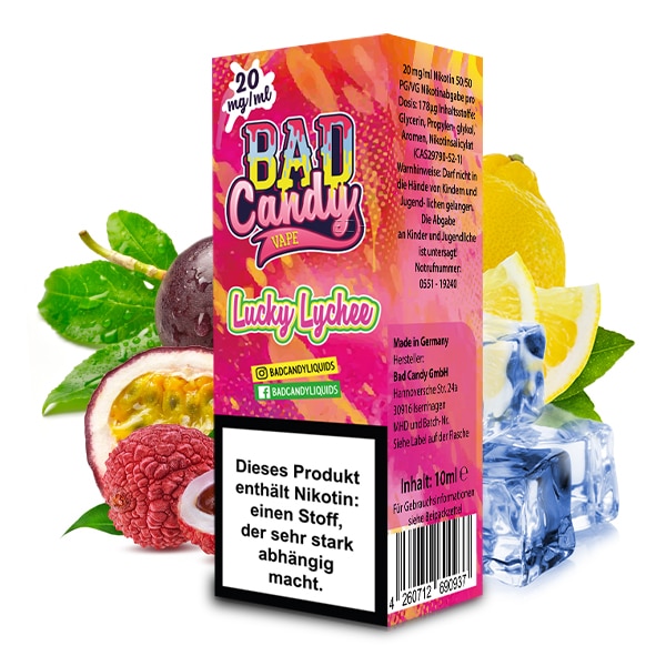Bad Candy Nikotinsalz Liquid Lucky Lychee 10ml