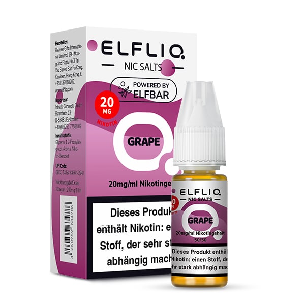 ElfBar ELFLIQ Nikotinsalz Liquid Grape 10ml