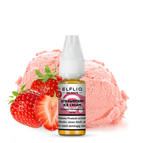 ElfBar ELFLIQ Nikotinsalz Liquid Strawberry Ice Cream 10ml