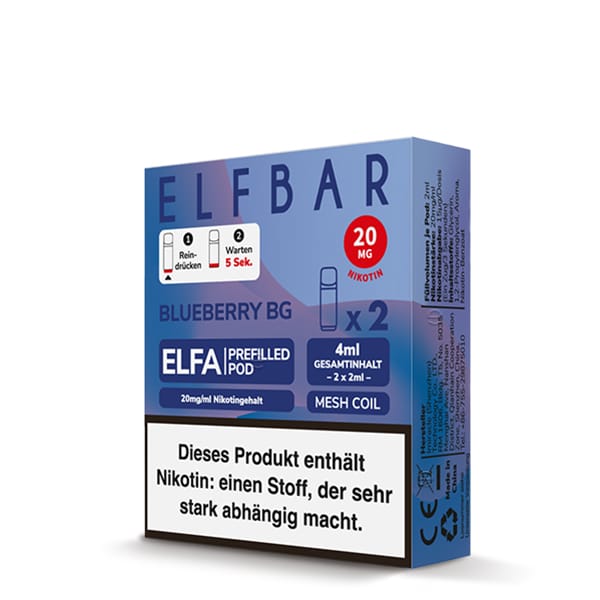 ElfBar ELFA Prefilled Pods Blueberry BG