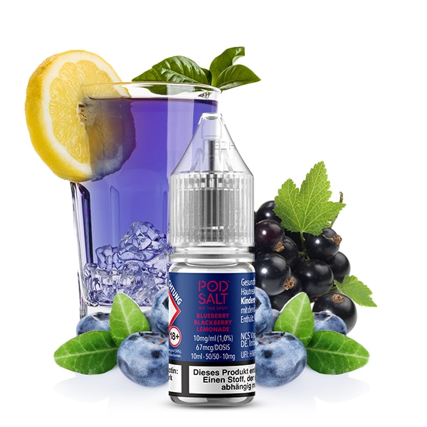Pod Salt Xtra Nikotinsalz Liquid - Blueberry Blackberry Lemonade