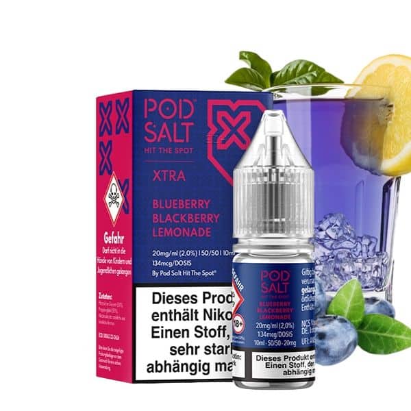 Pod Salt Xtra Nikotinsalz Liquid - Blueberry Blackberry Lemonade