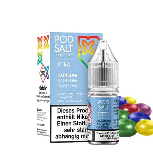 Pod Salt Xtra Nikotinsalz Liquid - Rainbow