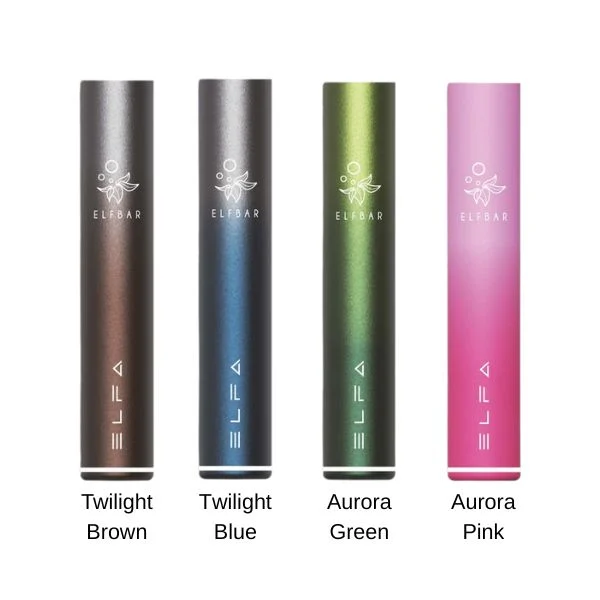 ElfBar ELFA Akkuträger – Farben Twilight Brown, Twilight Blue, Aurora Green und Aurora Pink. Stylische Auswahl für das Pod-System.