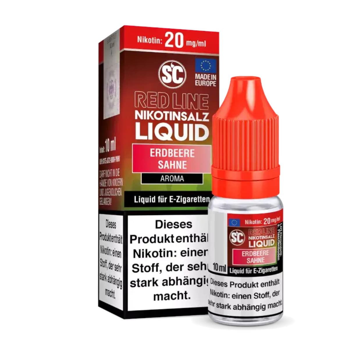 SC Red Line Nikotinsalz Liquid Erdbeere Sahne 10ml