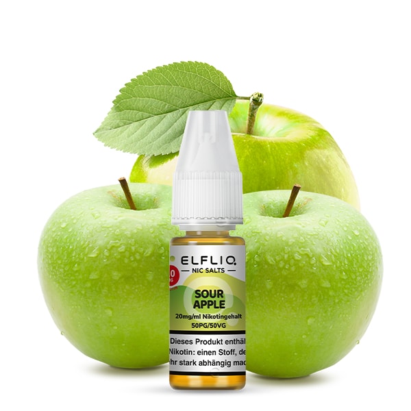 ElfBar ELFLIQ Nikotinsalz Liquid Sour Apple 10ml