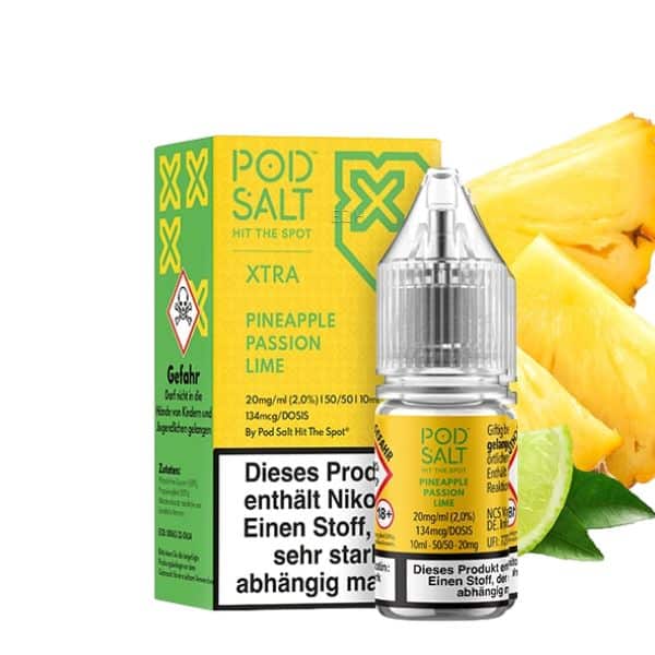 Pod Salt Xtra Nikotinsalz Liquid - Pineapple Passion Lime