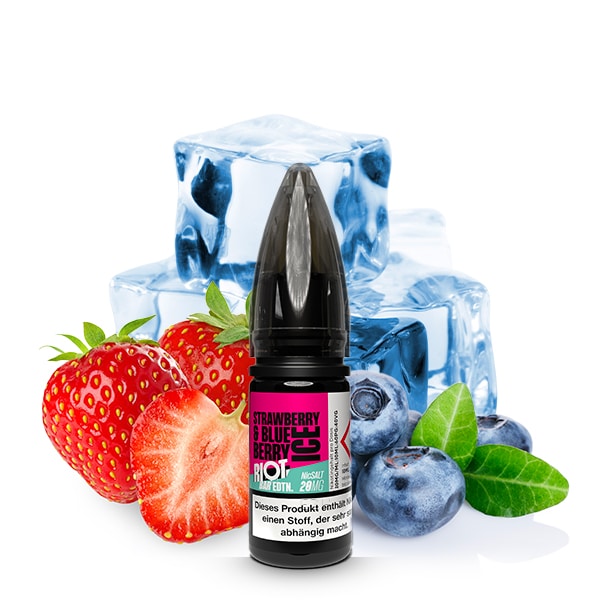 Riot Squad Bar Edition Nikotinsalz Liquid Strawberry & Blueberry Ice
