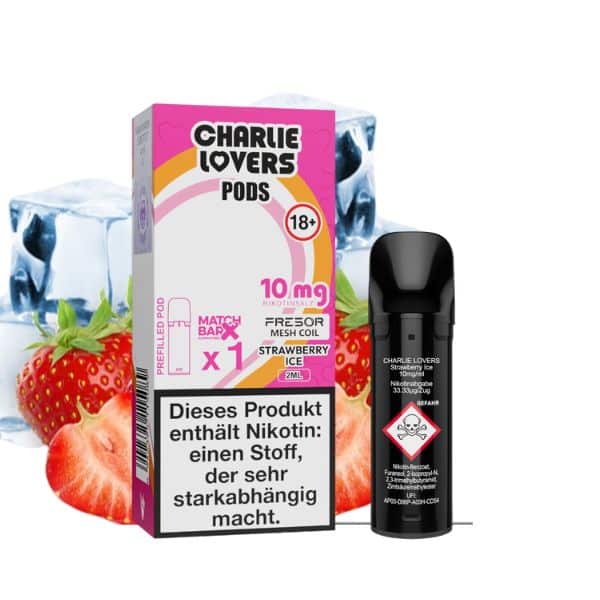 Charlie Lovers Prefilled Pod Strawberry Ice