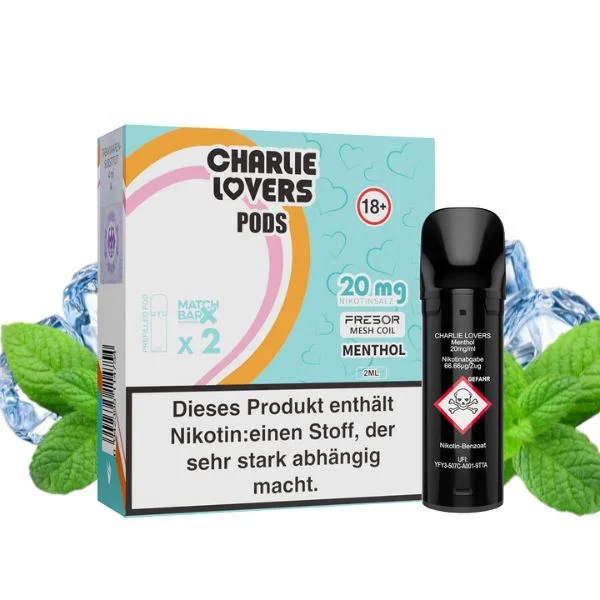 Charlie Lovers Pods Menthol 20mg