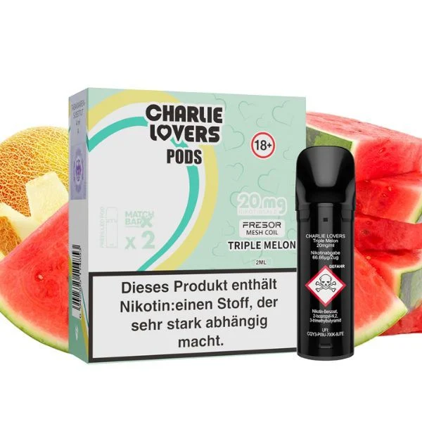 Charlie Lovers Prefilled Pod Triple Melon 20mg
