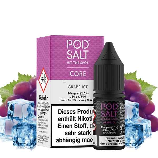 Pod Salt Core Nikotinsalz Liquid - Grape Ice