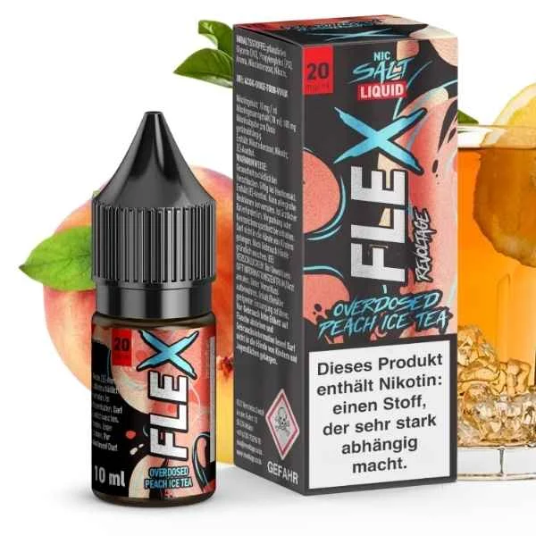 Revoltage FLEX Nikotinsalz Liquid - Peach Ice Tea