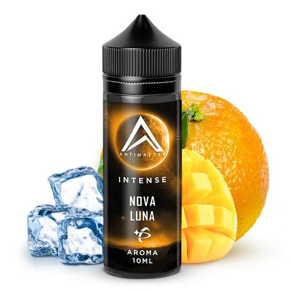 Antimatter INTENSE Nova Luna als Longfill Aroma zum selber mischen mit dem Geschmack von Mango und Orange.