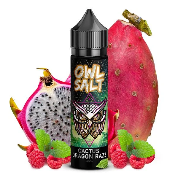 Owl Salt Aroma zum selber mischen von E-Zigaretten Liquids mit Kaktus, Drachenfrucht und Himbeere Geschmack.