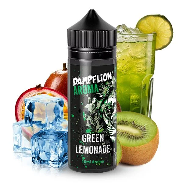 Dampflion Intense Green Lemonade Aroma – exotische Passionsfrucht und spritzige Kiwi auf Eis