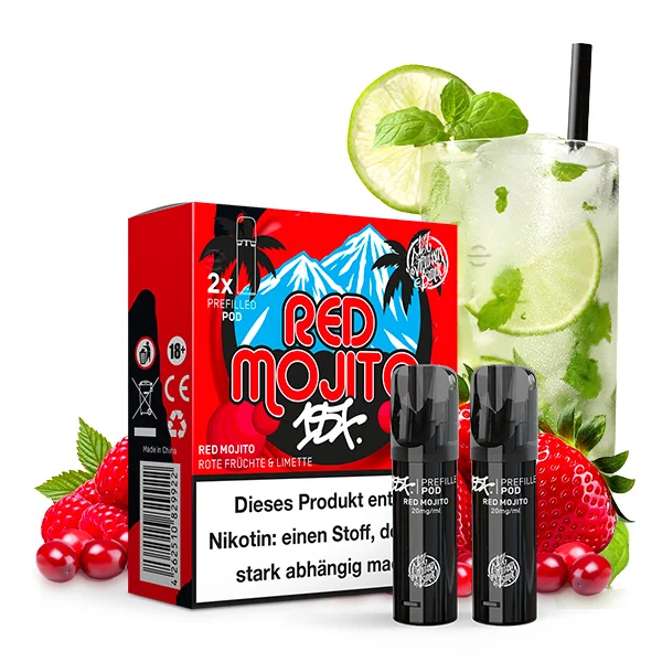 187 Pods Red Mojito – Beeren Limette Vape Pods im ELFA kompatiblen Prefilled System