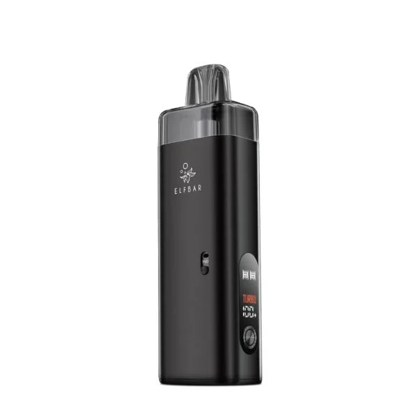 ElfBar ELFX Mega Pod Kit in Black mit Farbdisplay und 2800 mAh Akku