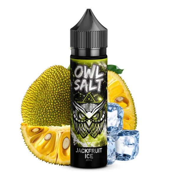 OWL Salt Longfill Jackfruit Ice Aroma – Exotische Jackfrucht mit Cooling-Effekt, 10 ml Aroma in 60 ml Flasche